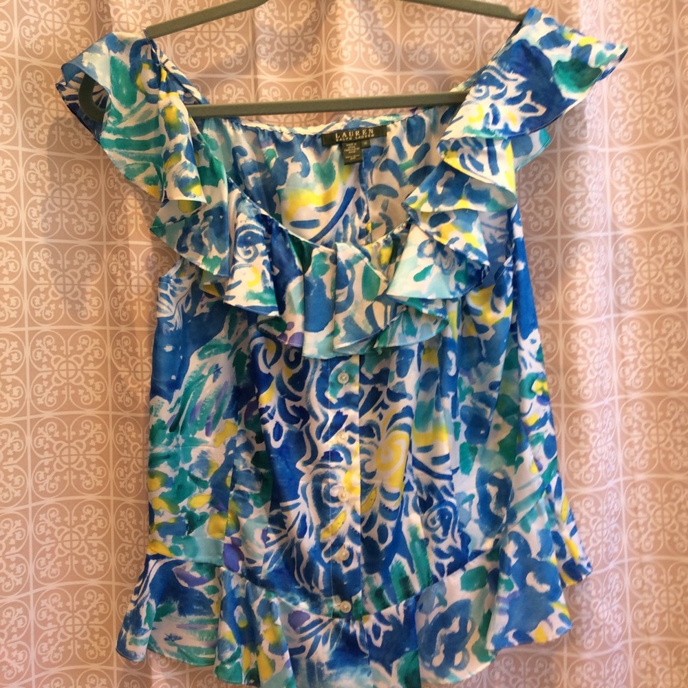 Ready for Spring with gorgeous silk blouse